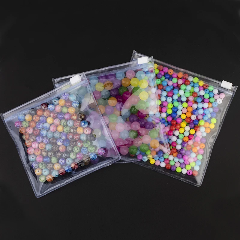 10pcs/Lot PVC Transparent Ziplock Bags Plastic Clear Jewelry Gift Packaging Storage Bag Small Reusable Zipper Pouches