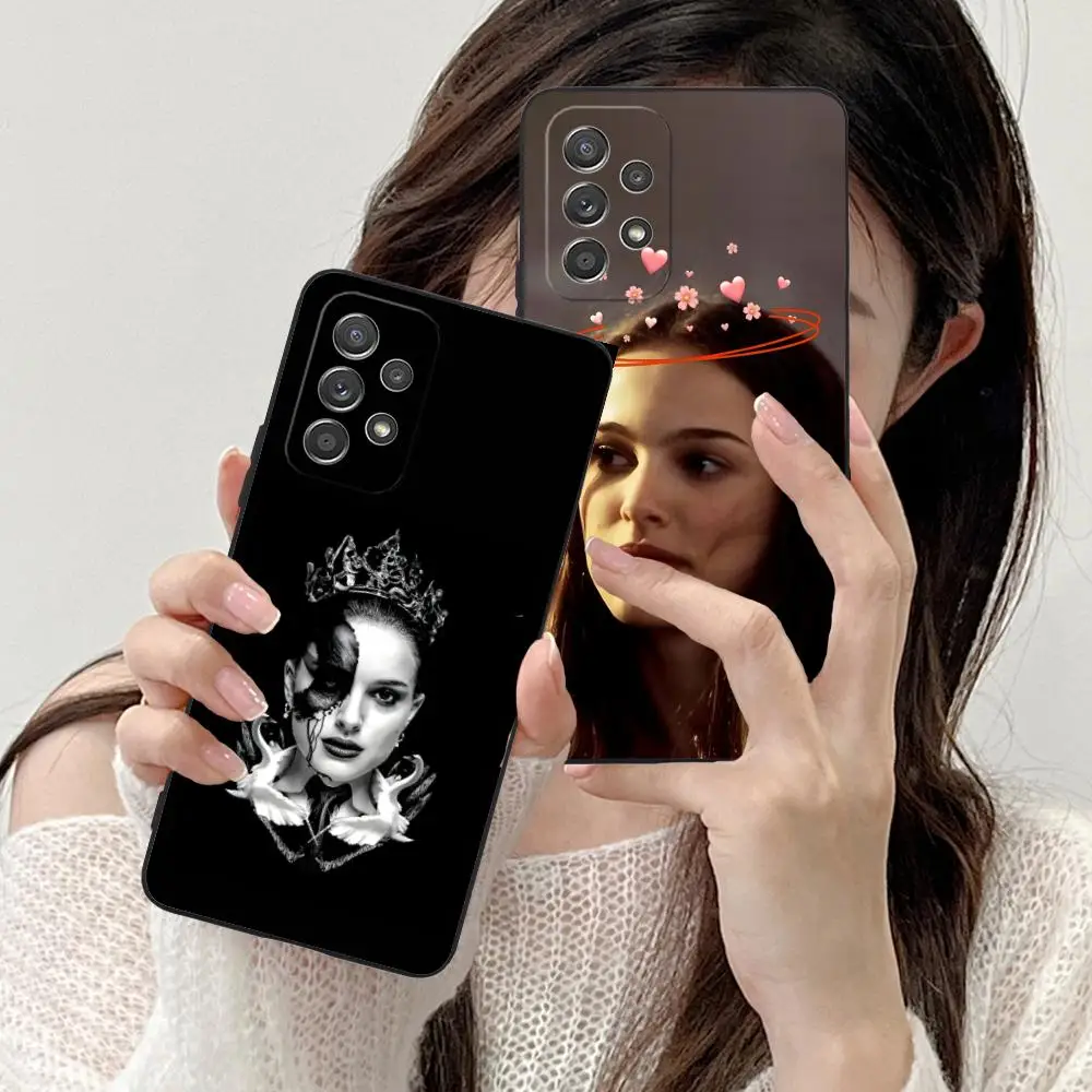 Чехол для телефона Natalie Portman для Samsung Galaxy M55 54 42 35 34 33 32 23 22 15 14 13 12 F55 5G, мягкий противоударный чехол из ТПУ