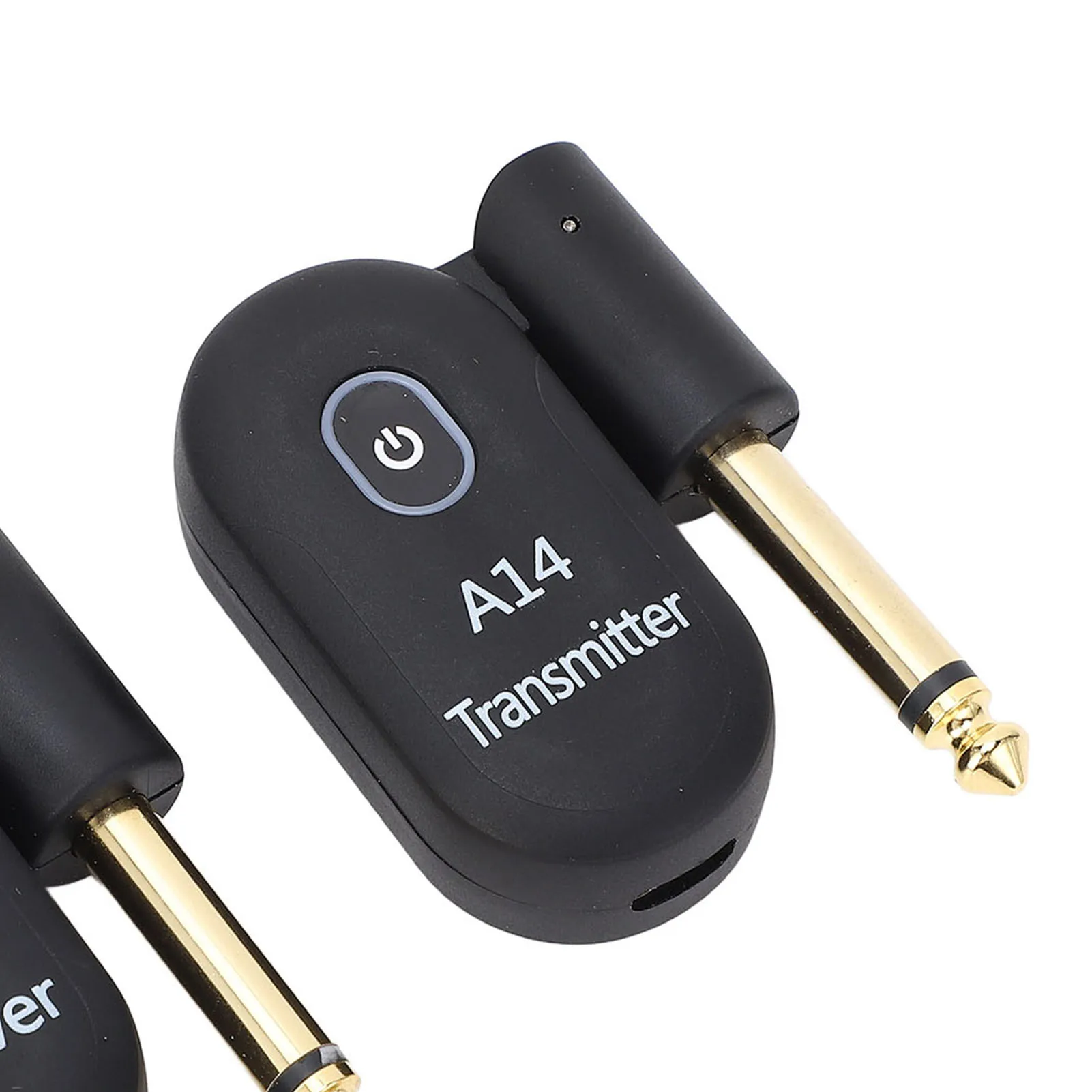 Sistema de guitarra inalámbrico, receptor transceptor eléctrico USB de 2,4 GHz, alcance de 100 pies A14 para bajo y violín con 6,35mm