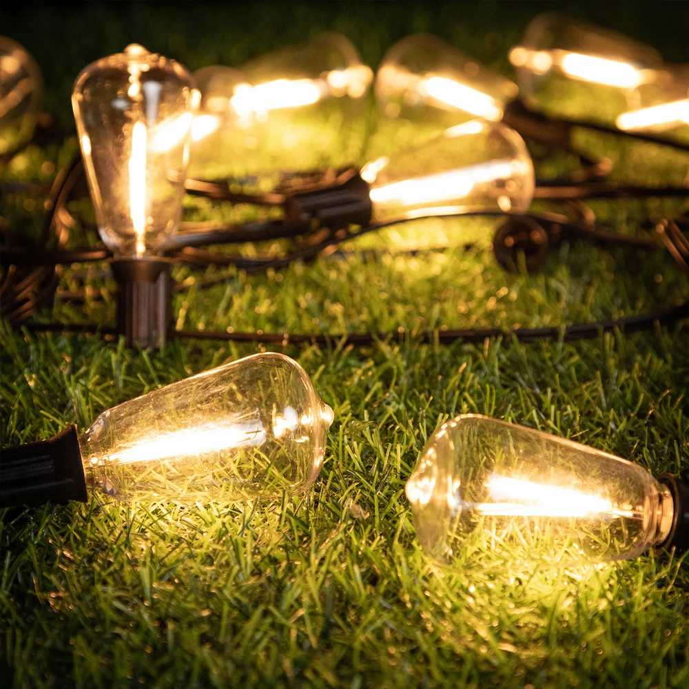 Solar Globe LED-Lichterkette G40 Terrassenlicht USB-Ladegerät 8 Lichtmodi Fernbedienung Garten Solar wetterfeste Hängeleuchte – Detail 19
