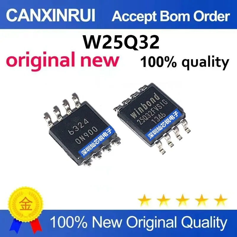 (5-100pieces)Brand new original W25Q32FVSSIG 25Q32FVSIG SOP8 4M Flash memory chip