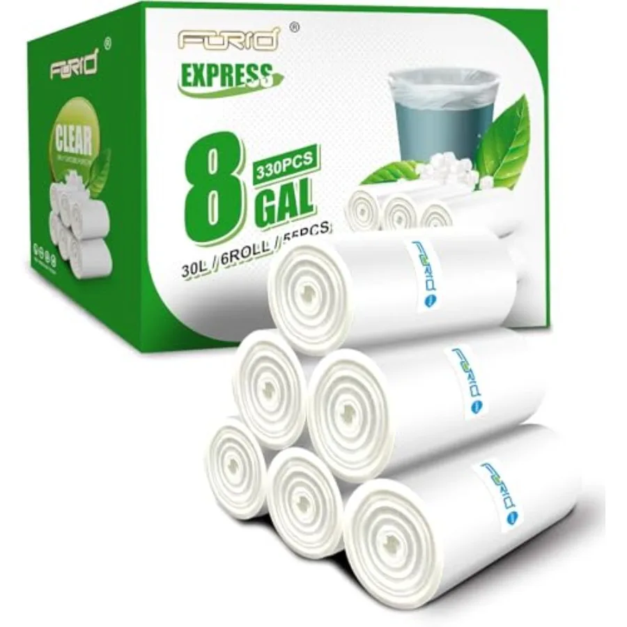 Clear Trash Bags 8 …