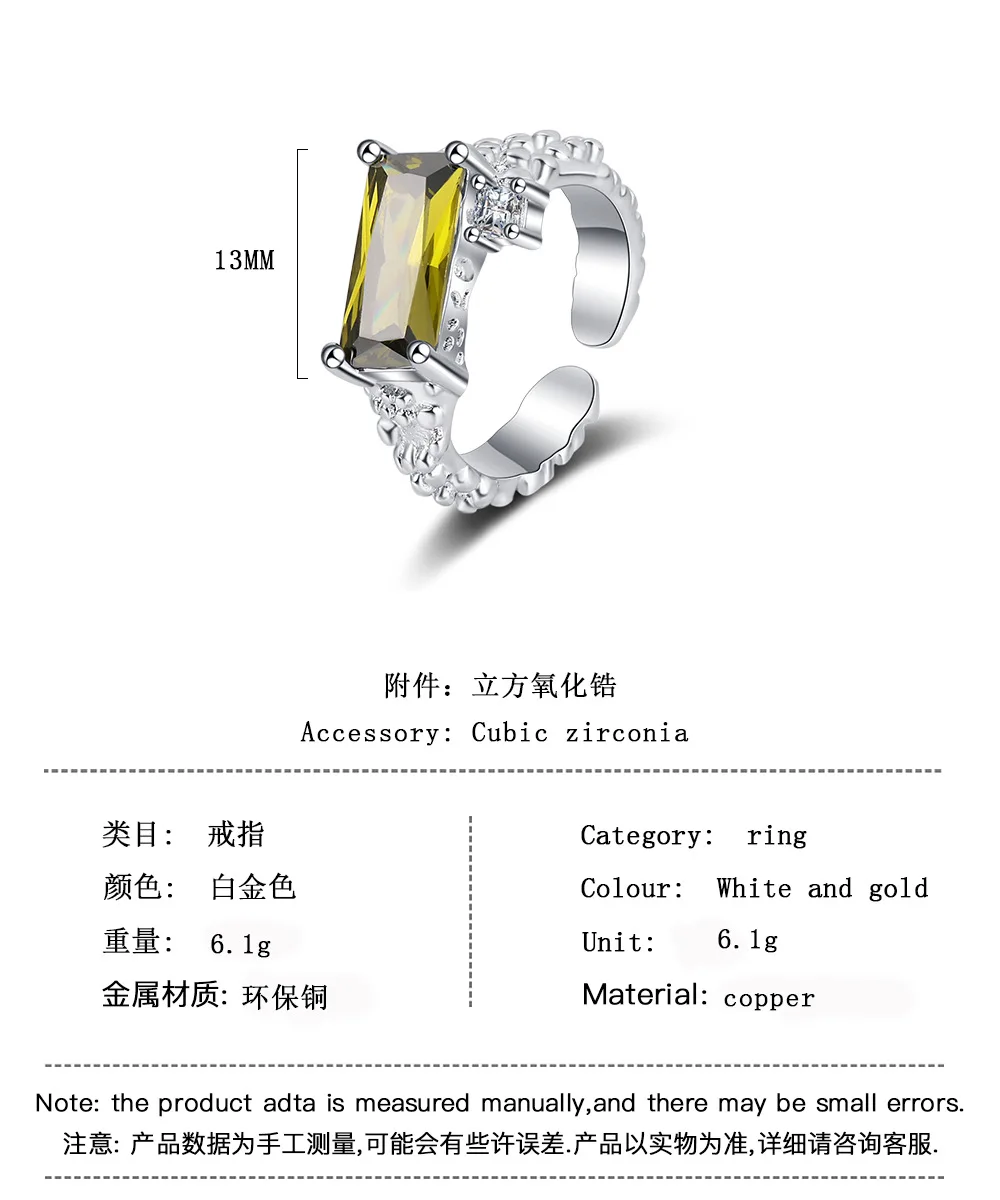 1.1ct Genuine Natural Peridot 925 Sterling Silver Solitaire Ring for Woman Fashion Gemstone Jewelry Wedding Gift