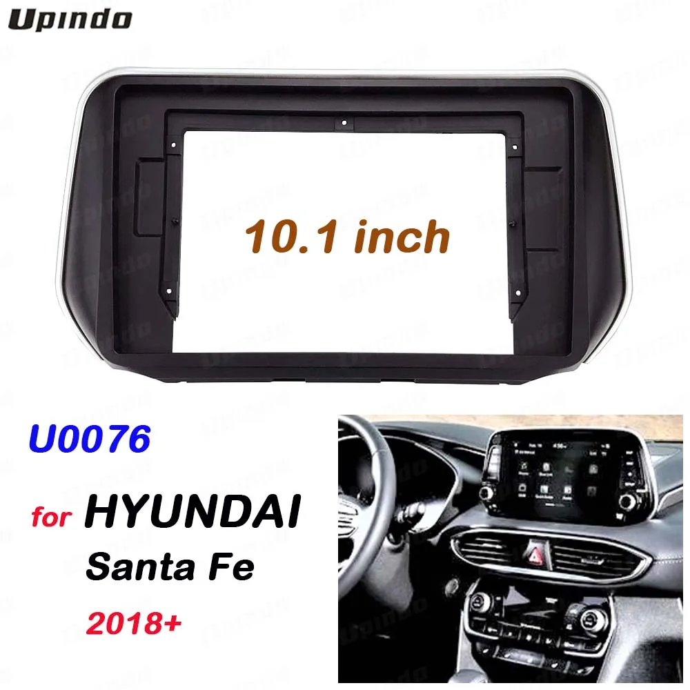 

Для Hyundai Santa Fe 2018+ Double Din 10,1-дюймовая рамка радио панели с GPS Mp4 аудио комплект крепления на приборной панели автомобильный аксессуар