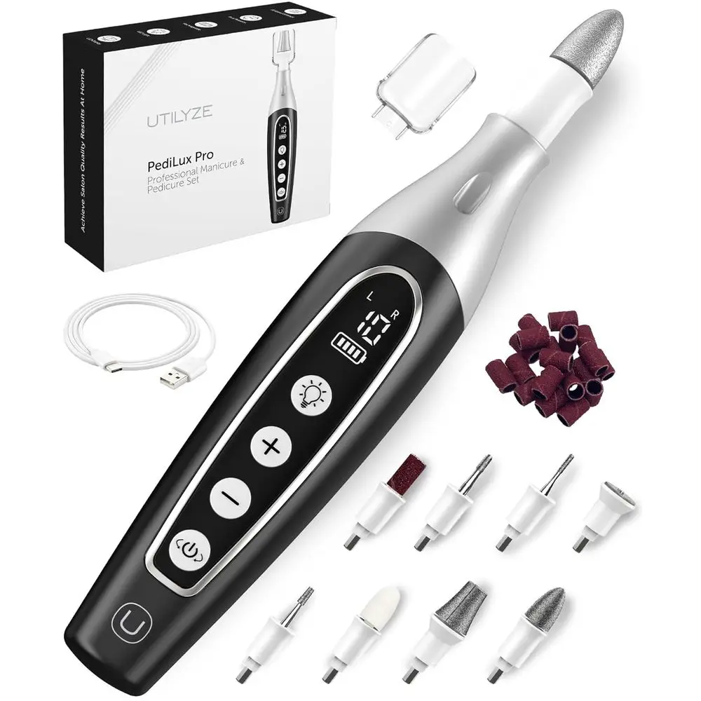 

Professional Nail Care Kit, Heavy-Duty Nail Grinder, Electric Nail Drill, Callus Remover for Thick Nails