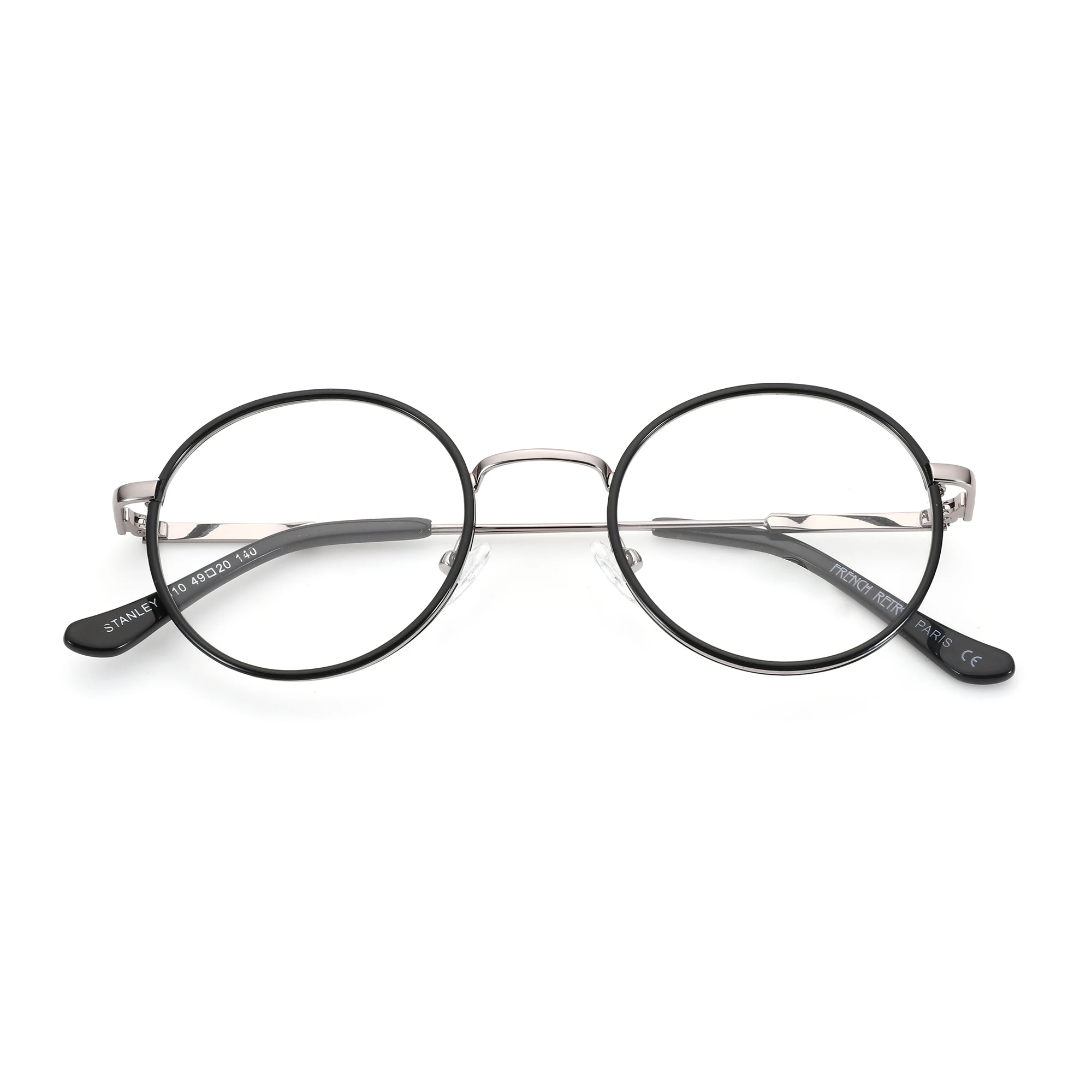 AIR EIGHT Metall-Rundbrille für Männer und Frauen, blaues Licht, Myopie, optische Brille, progressive photochrome Brille – Detail 15