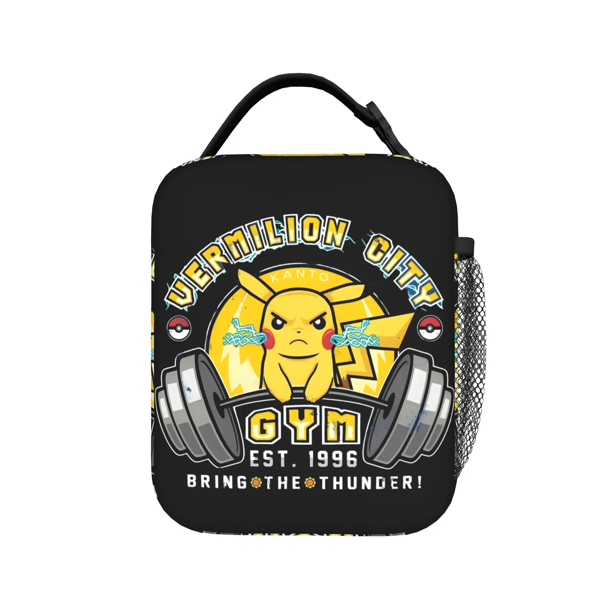 

Pokemon Gym Cartoon Insulated Lunch Bags Thermal Bag Reusable,Meal Container Pikachu Leakproof Tote Lunch Box for Men Women