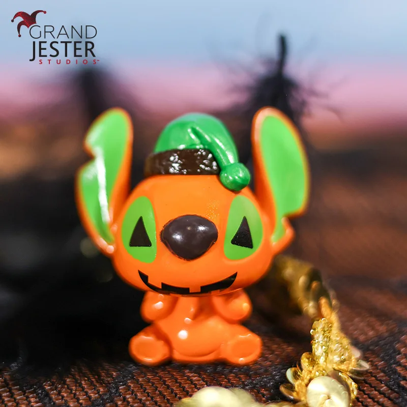 Nueva serie Disney Lilo & Stitch, Mini bolsa ciega de punto de Halloween, juguete de Anime, figuras sorpresa de punto, regalo ornamental de escritorio para niñas