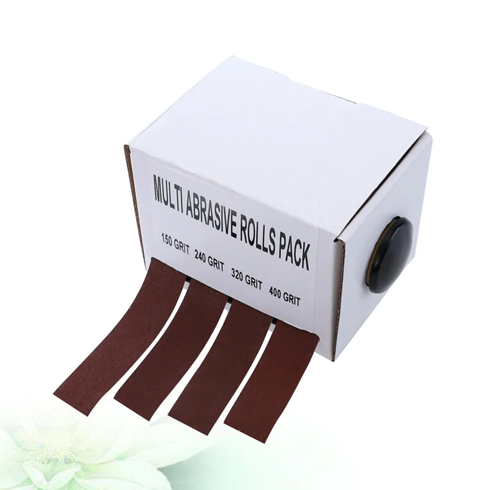 1pc Dry Matte Belt Box Abrasive Rolls Wear-Resistant Sand Cloth Soft Nylon Backing Anti-Stretch Cuttable For Woodworking Metal