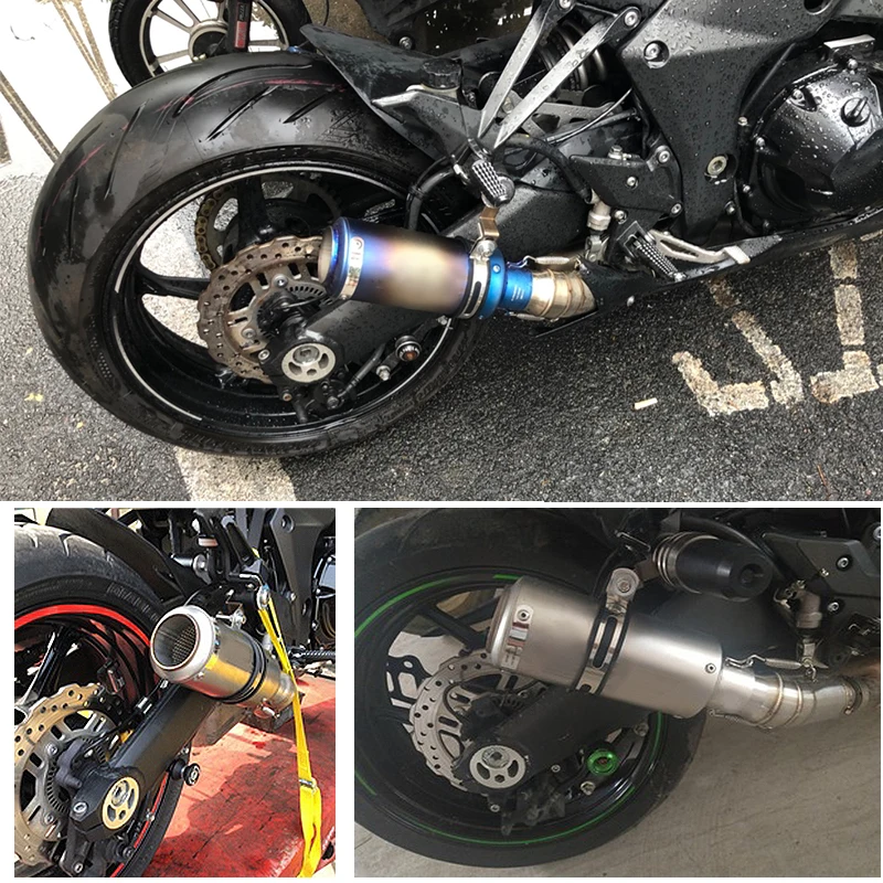 Voor Ninja 1000 Z1000 Z1000SX 2010-2024 Motocross Motorfiets Uitlaatpijp Mid Pijp Slip Op 51mm Koolstofvezel uitlaat