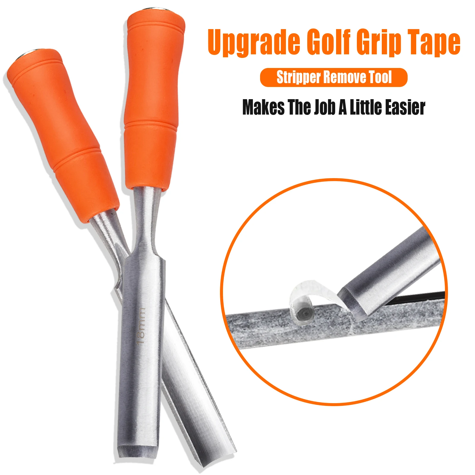 Professional Golf Grip Remover Tool - Steel Club Grip Tape Stripper Cutter | Repair Replacement Kit for Golf Accessories