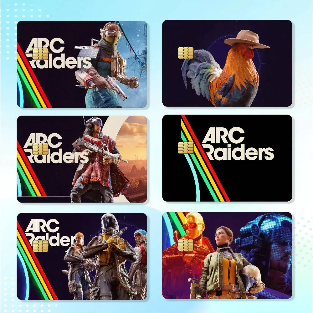 Game A-arc R-raiders Waterproof Card Stickers For Credit Cards Debit Cards And Transit Cards 4pcs
