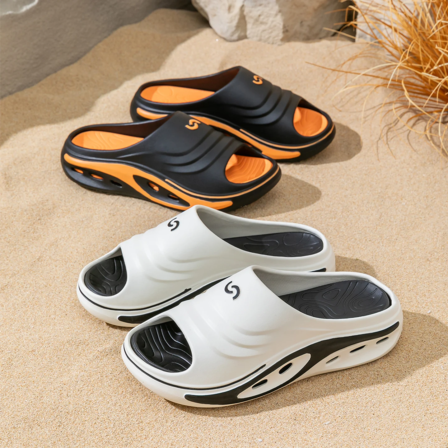 รองเท้าแตะผู้ชายแฟชั่นสำหรับเล - Sport Slide Men บทวิจารณ์และราคา