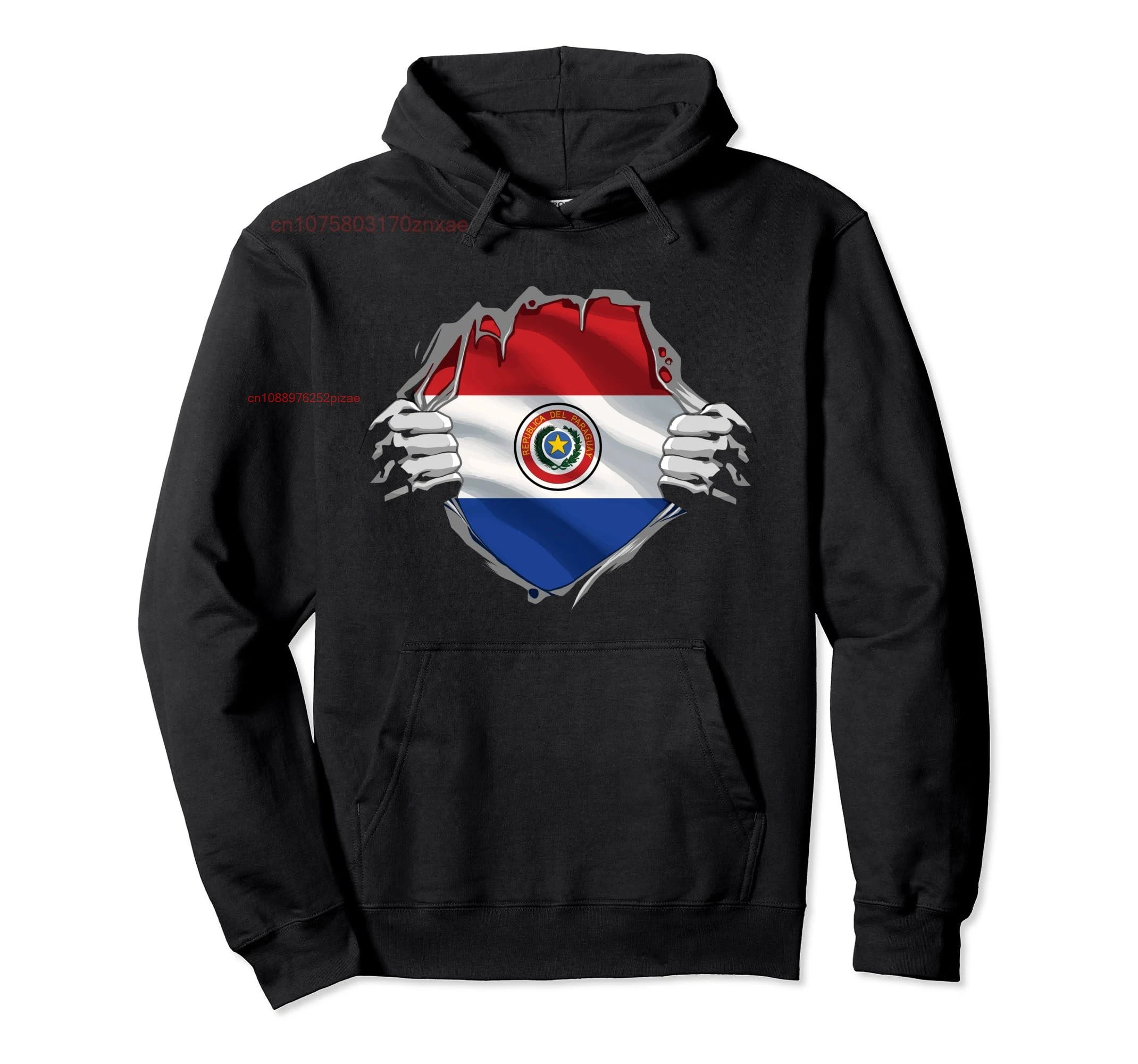 

Cotton Super Paraguayan Heritage Proud Paraguay Roots Flag Pullover Hoodie Clothes For Dad Gift Sweatshirt