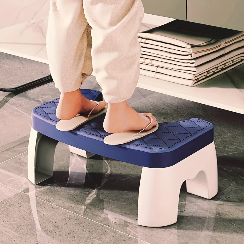 Tragbarer Toilettenhocker aus Kunststoff für alle Altersgruppen, bequeme Haltung, Hockhilfe für das Badezimmer, Toilettenhocker zum Hocken.