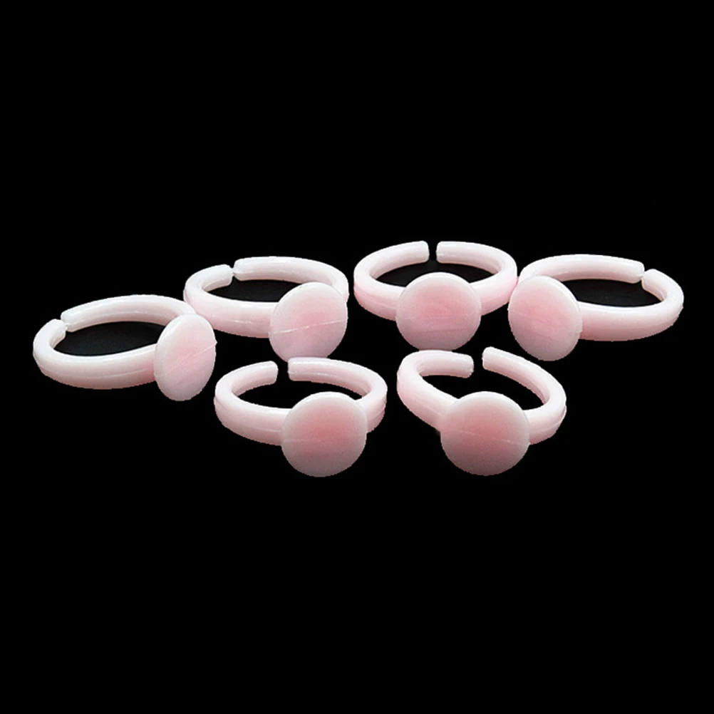 100 Stück verstellbare Kunststoff-Kinderbasen, niedliche Lünette, Basteln, Schmuckhalter, Zubehör