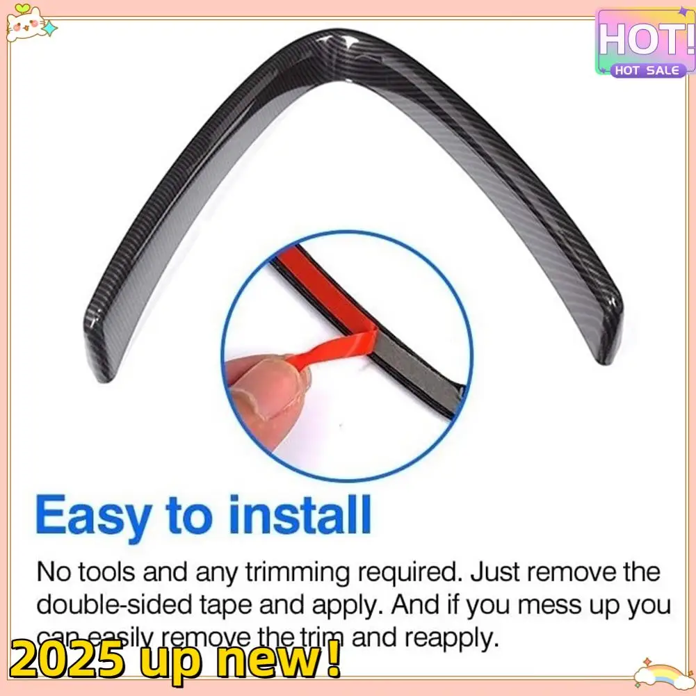 

Superior-For Alfa Romeo Giulia 2016-2019 Car Front Bumper Air Grilles V Shape Frame Decoration Trim Cover Sticker Accessories