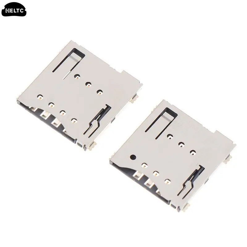 2Pc MUP-C792 micro sim card holder SMD external welding Self-piercing type Micro Sim Card Connector Patch Sim Card Slot Socket