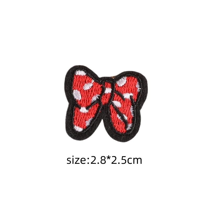 12pcs Clothing Patch Minnie bow Patches Cartoon Sew Clothes Patch for T-shirt Coat DIY Decoration Women girl Gift