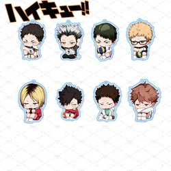 Anime Haikyuu!! Keychain Volleyball Teenager Acrylic Keyring Ring Cute Cartoon Figures Key Chain Pendant Accessories Gift