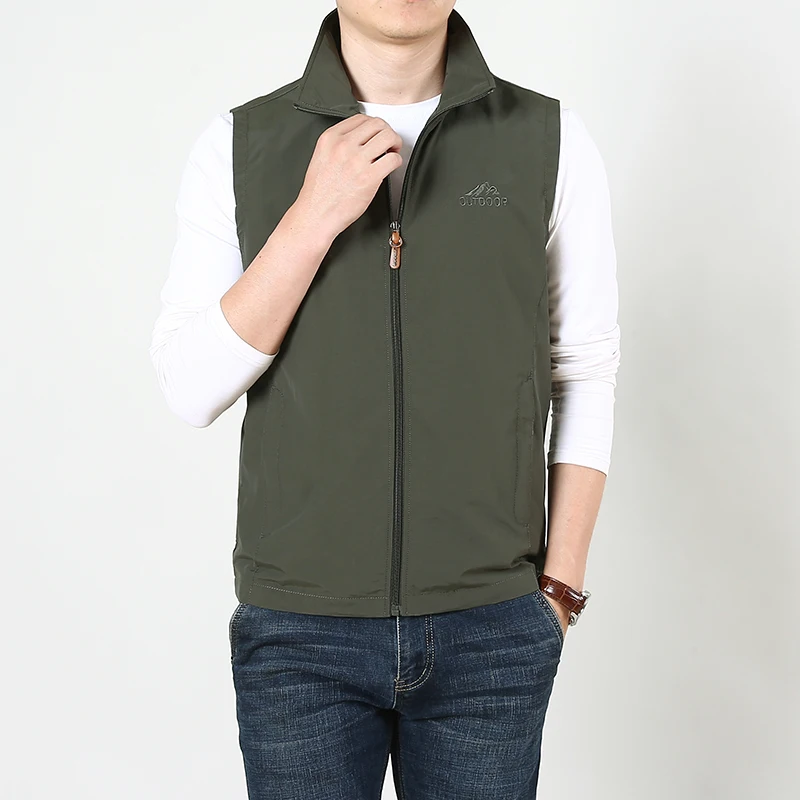 

High-Quality Vest Men's Outdoor Quick Drying Vest Outdoor Leisure Vests Men Breathable Large Pocket Photography Fishing Vest