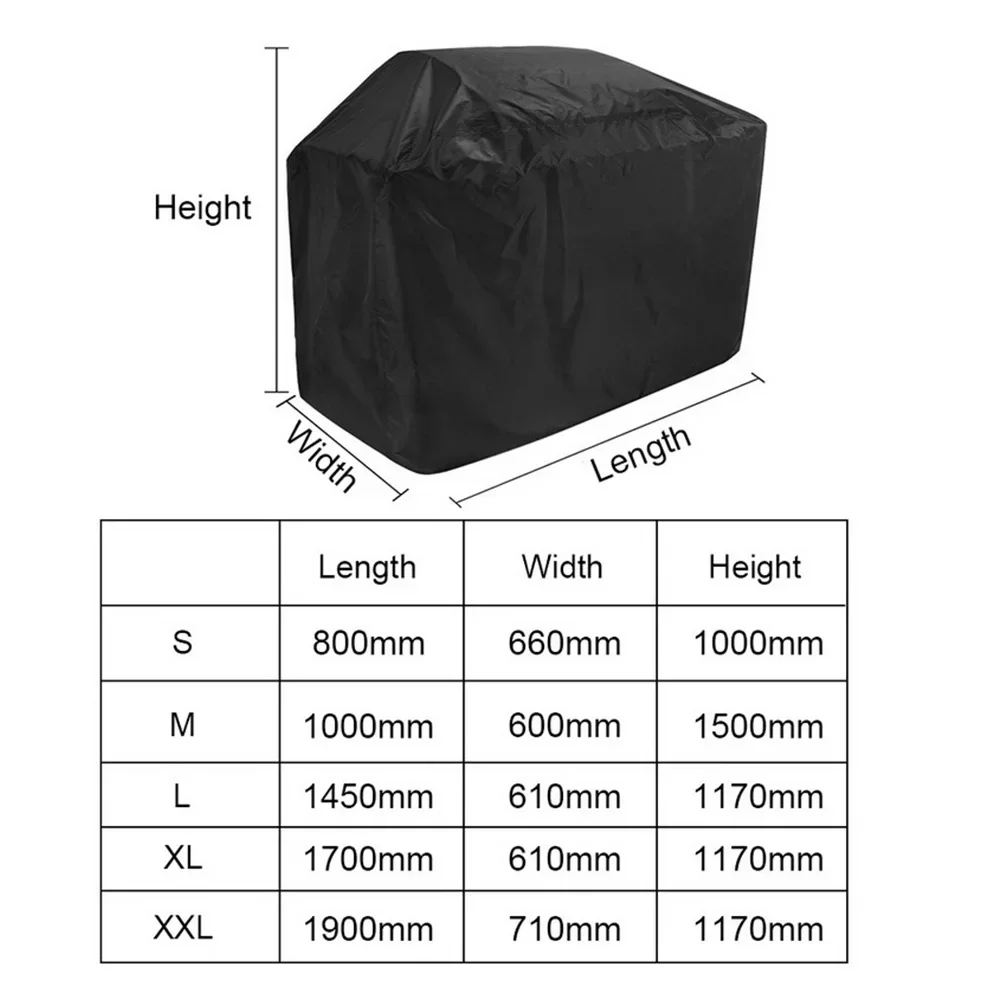 Waterproof BBQ Grill Cover BBQ Cover Anti Dust Rain UV for Gas Electric Charcoal Barbs Outdoor Garden BBQ Accessories