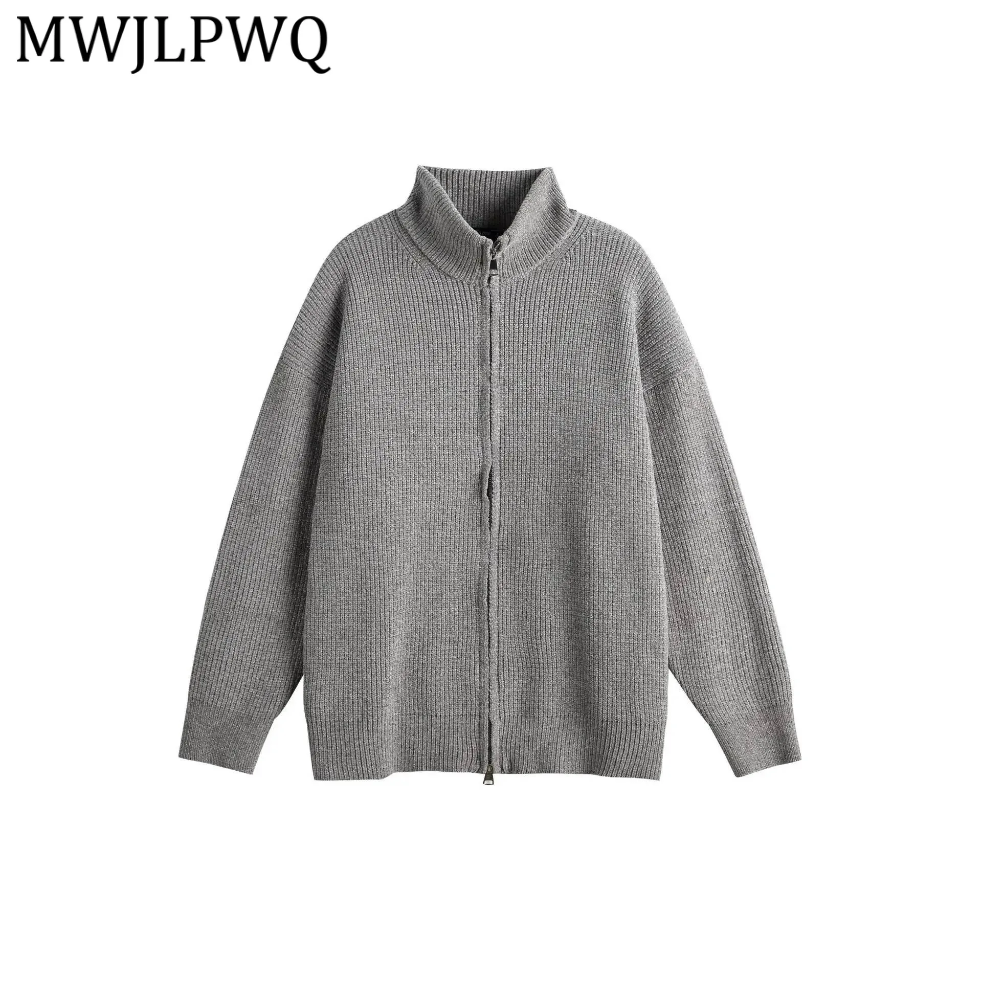 

MWJLPWQ American High Street Versatile Sweater Men's Solid Color Long Sleeve Simple Cardigan Casual Tops 2026 Spring Tide 21922