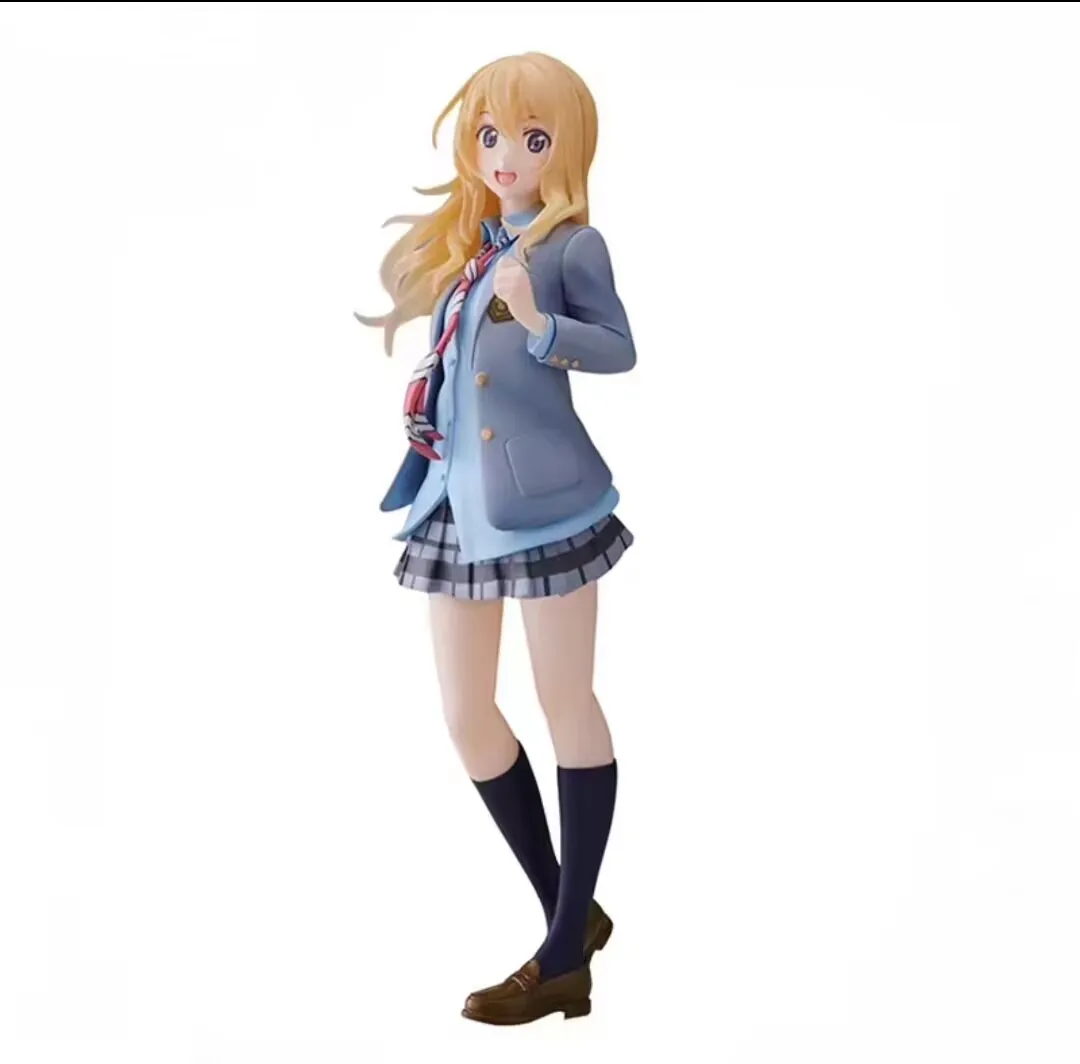 

В наличии Оригинальная фигурка TAITO Coreful Your Lie in April Каори Миязоно, коллекционная аниме-статуэтка из ПВХ, подарок, игрушка