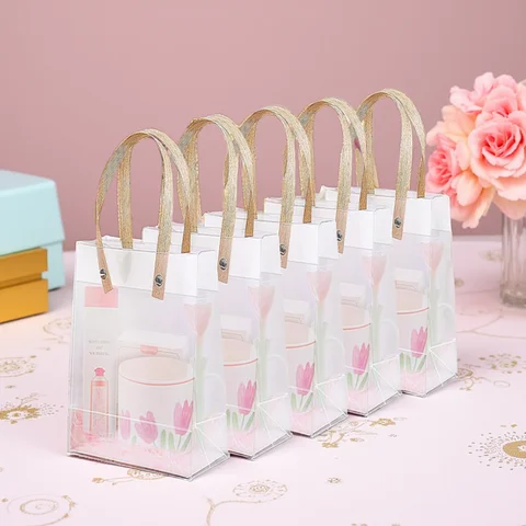 20PCS Holiday gift bag Eco-friendly Companion Gift Candy Bagholiday gift Birthday gift bag, anniversaries，Frosted Tote Bag