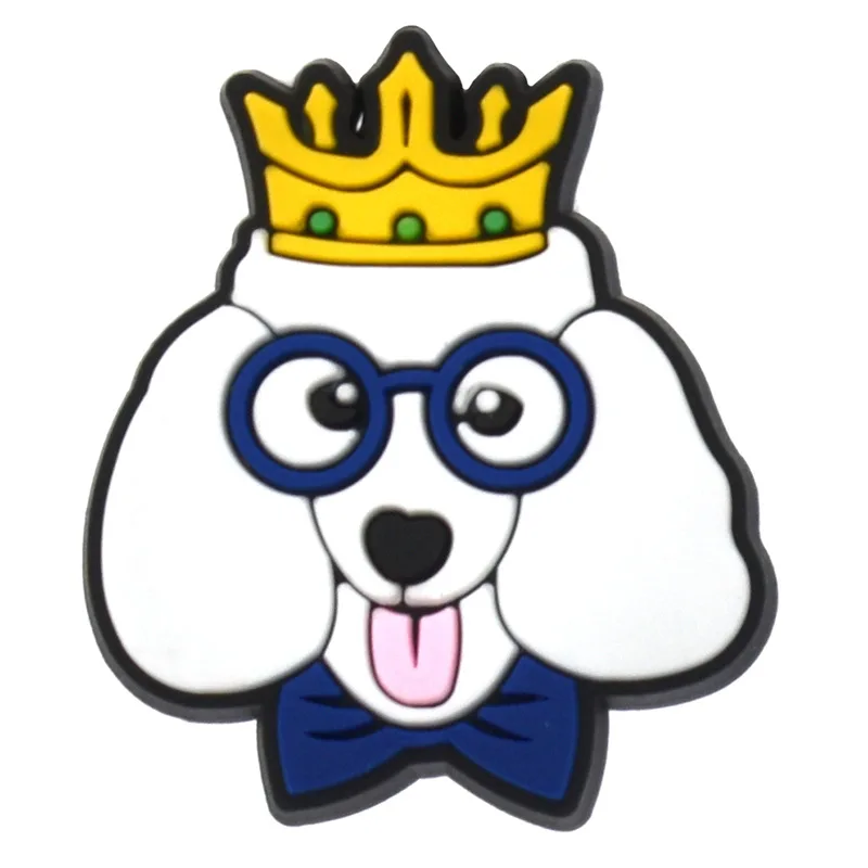 Cute dog small PVC soft rubber patch flat figure cartoon DIY accessory