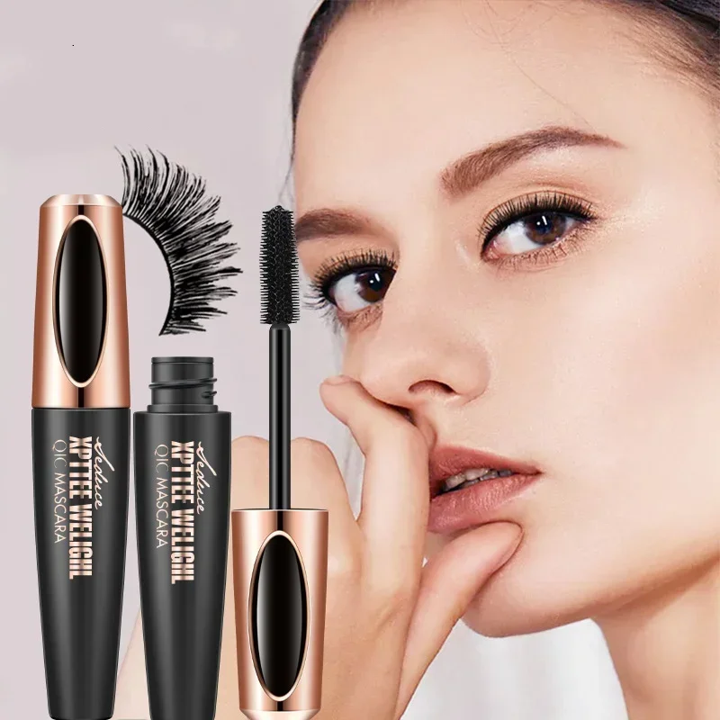 Waterdichte Mascara 4d Zijde Vezel Wimper Extensie Dikke Curling Natuurlijke Verlenging Blijvende Niet-Smudge Cosmetica Make-Up