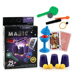 Kit de tours de magie pour enfants, accessoire de puzzle simple, ensemble de tours de magicien passionnants, spectacle de performance, cadeaux d'anniversaire pour garçons