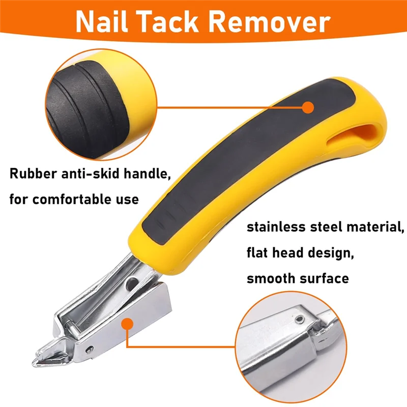 

AA01-4Pcs Upholstery And Construction Staple Remover Tools Set For Furniture Floor Craft Project Photo Frame