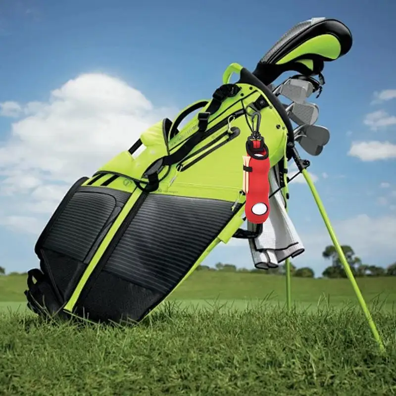 Golf Ball Tee Carry Bag Golf Tee Holder For Bag Multi-color Golf Tee Holder Waist Pouch For Easy Attachment To Golf Cart