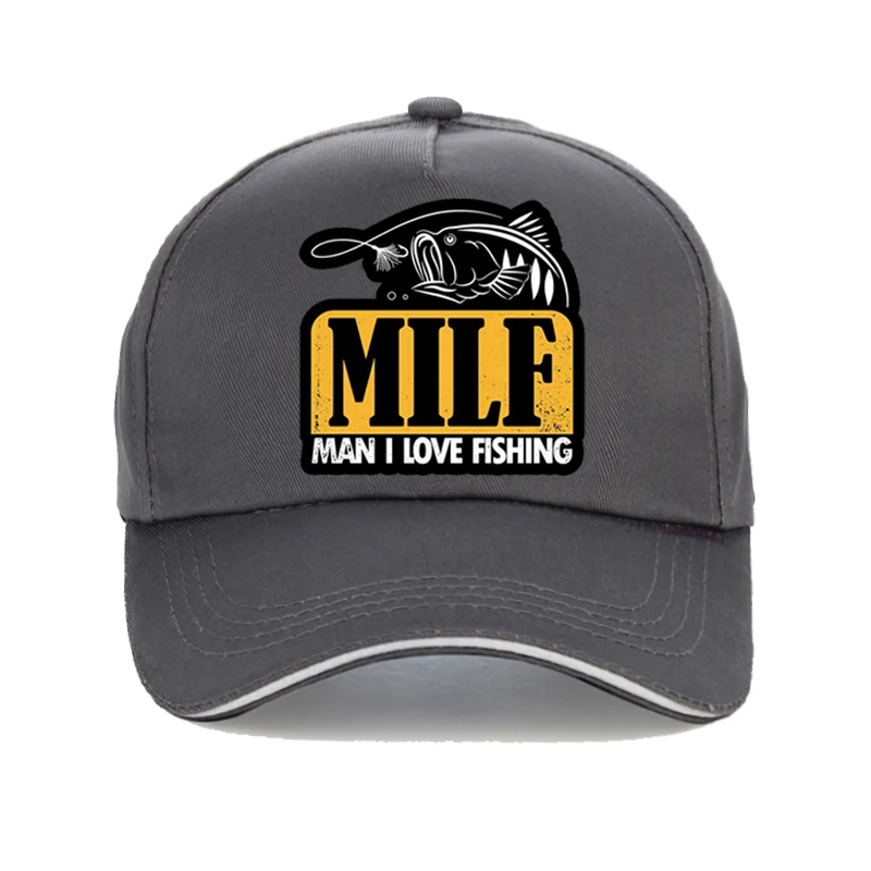 MILF Man I Love Fishing Funny men baseball cap Fashion man Summer Fishing hat adjustable outdoors Snapback hats bone