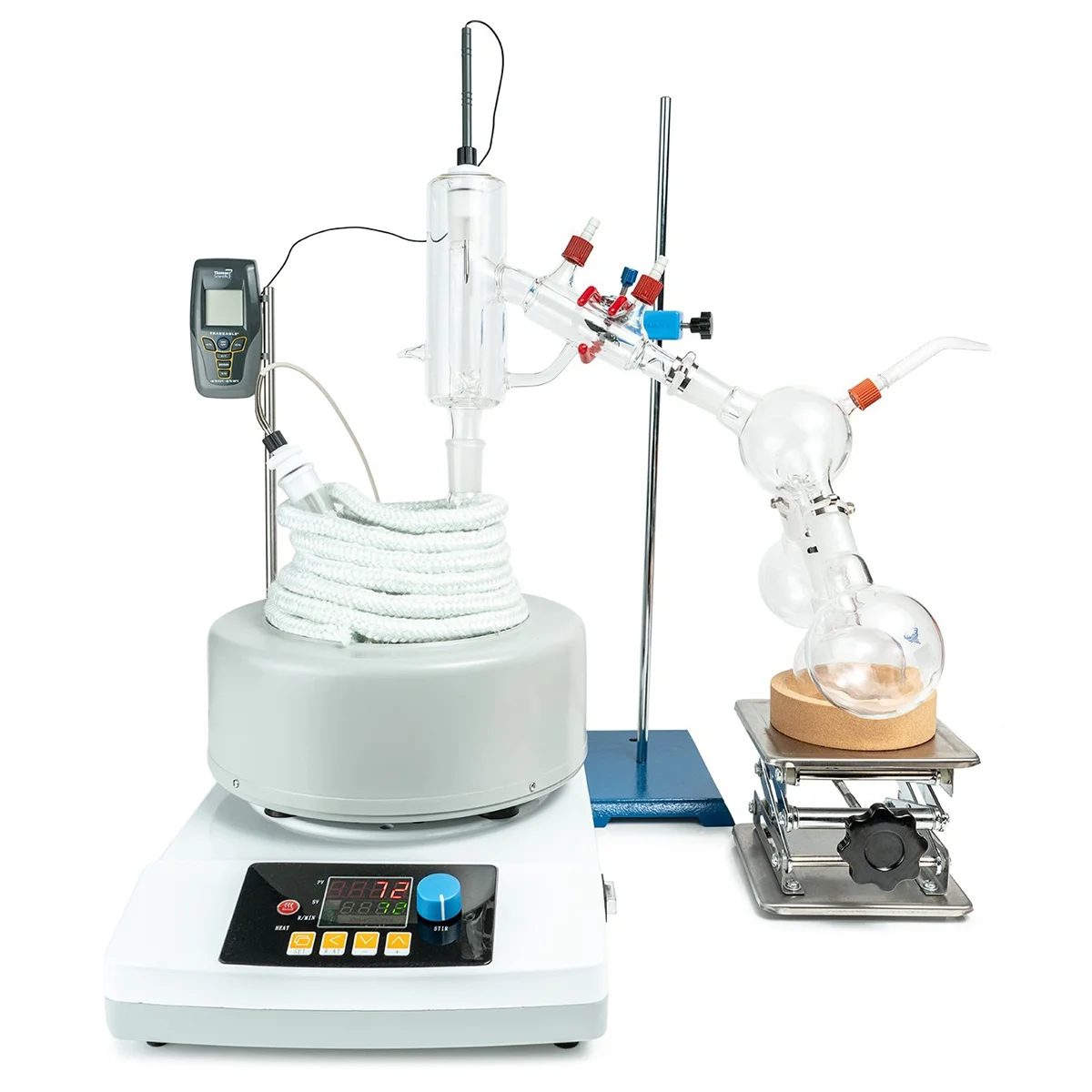 

5 PCS Chemistry Class Equipment Laboratory Supplies Apparatus Transparent Ox Horn Tube Glass Distillation