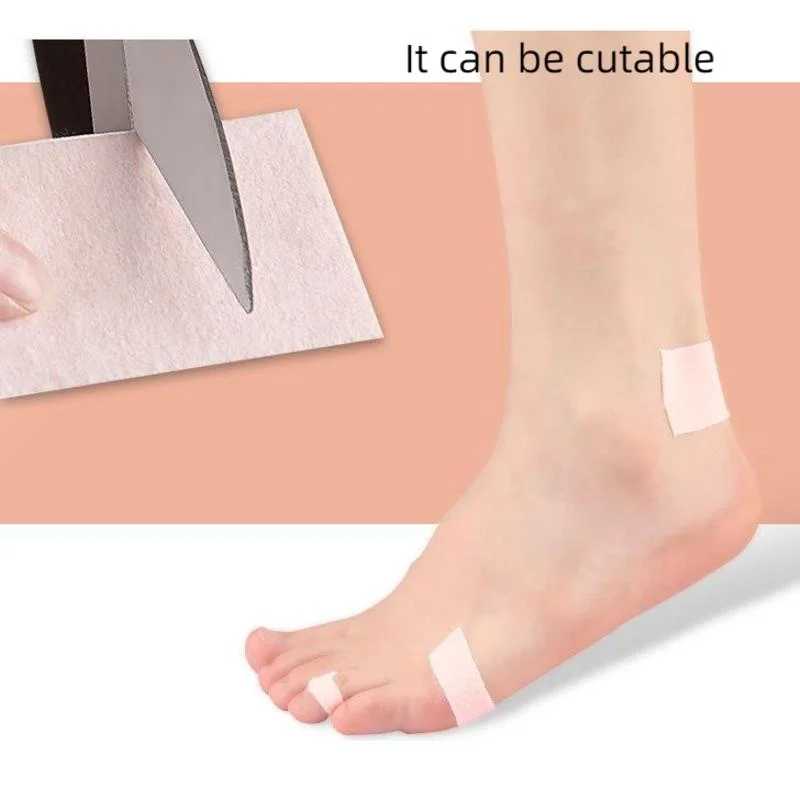 Autocollant multifonctionnel pour talon de pied, 1 rouleau de 4.5m, bande en mousse résistante à l'usure, Patch pour callosités, Blister, maïs, coussin de pédicure, soins des pieds