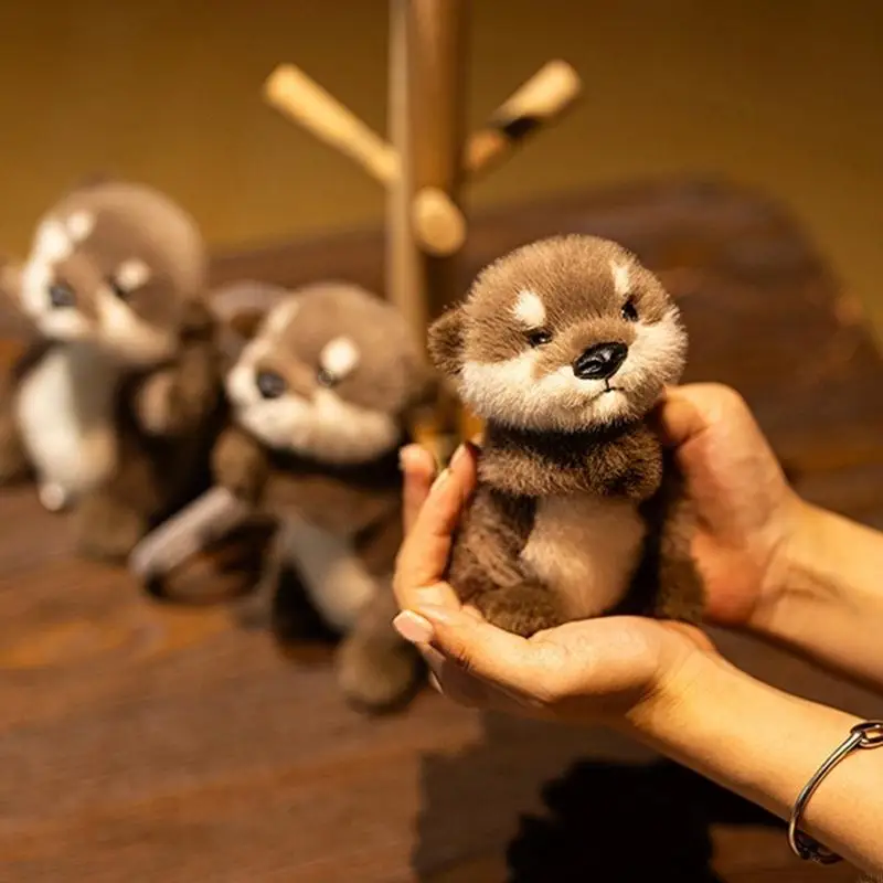 

Lovely Otters Figure Toy Soothing Doll Sweet Hugging Doll Shower Gifts Otters Washable Doll for Toddlers Kids A2UB