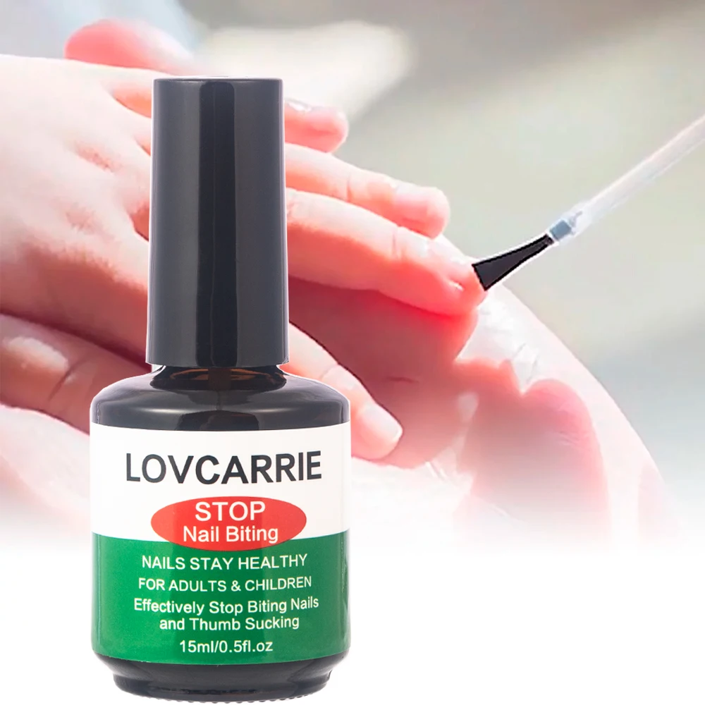 Lov carrie Stop Nagel beißen Behandlung für Kinder Erwachsene 15ml Daumen saugen stoppen keine Biss Reparatur Pflege Flüssigkeit bitteren Nagellack