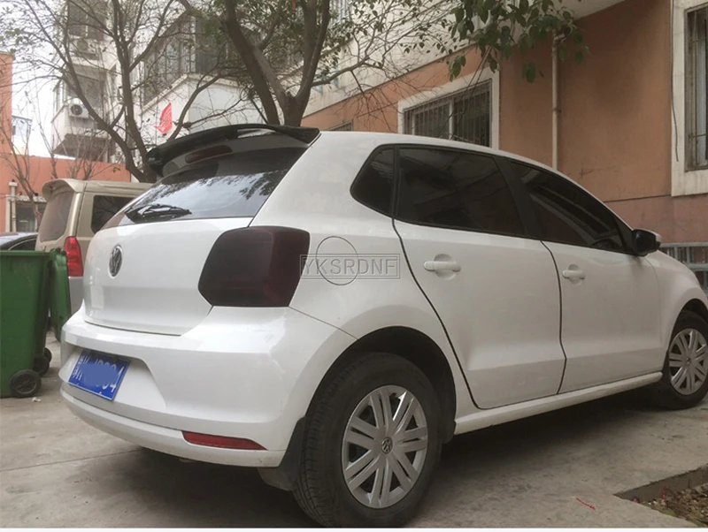 Per Volkswagen VW Polo Spoiler 2011 2012 2013 2014 2015 Car Tail Wing decorazione ABS plastica non verniciata Spoiler sul tetto del bagagliaio