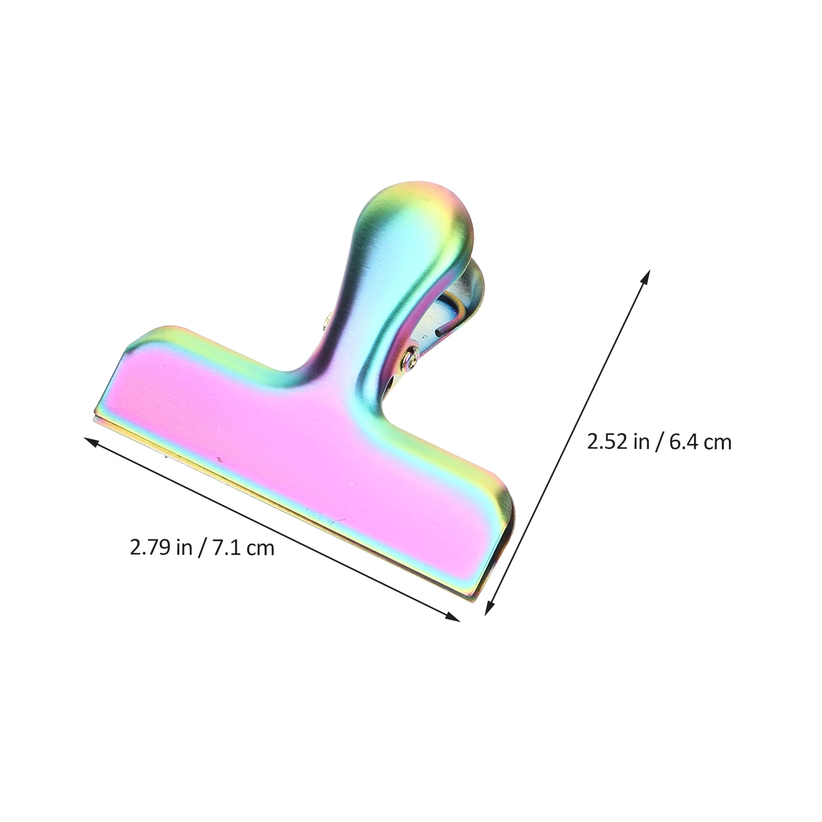 Clip per sacchetti porta patatine da 4 pezzi per confezioni alimentari Snack riutilizzabili assortiti in acciaio inossidabile