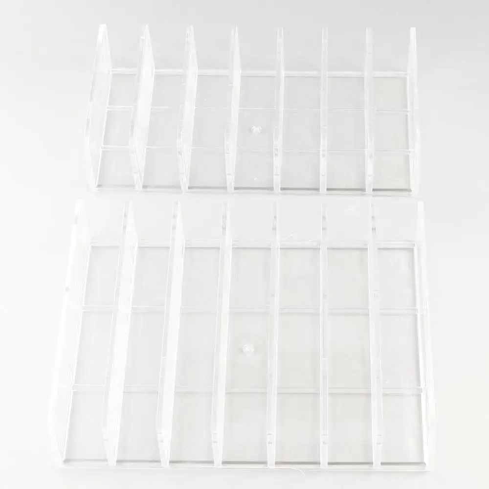 

Portable 7 Space Eyeshadow Organizer Transparent Acrylic Makeup Drawer Organizer Simple Durable Display Storage Case Bashroom