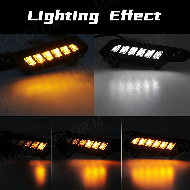 Car Light for Toyota Tacoma 2012 2013 2014 2015 2016 2017 2018 2019 2020 2021 2022 2023 DRL Fog Lamp Front Bumper Daylight 12V