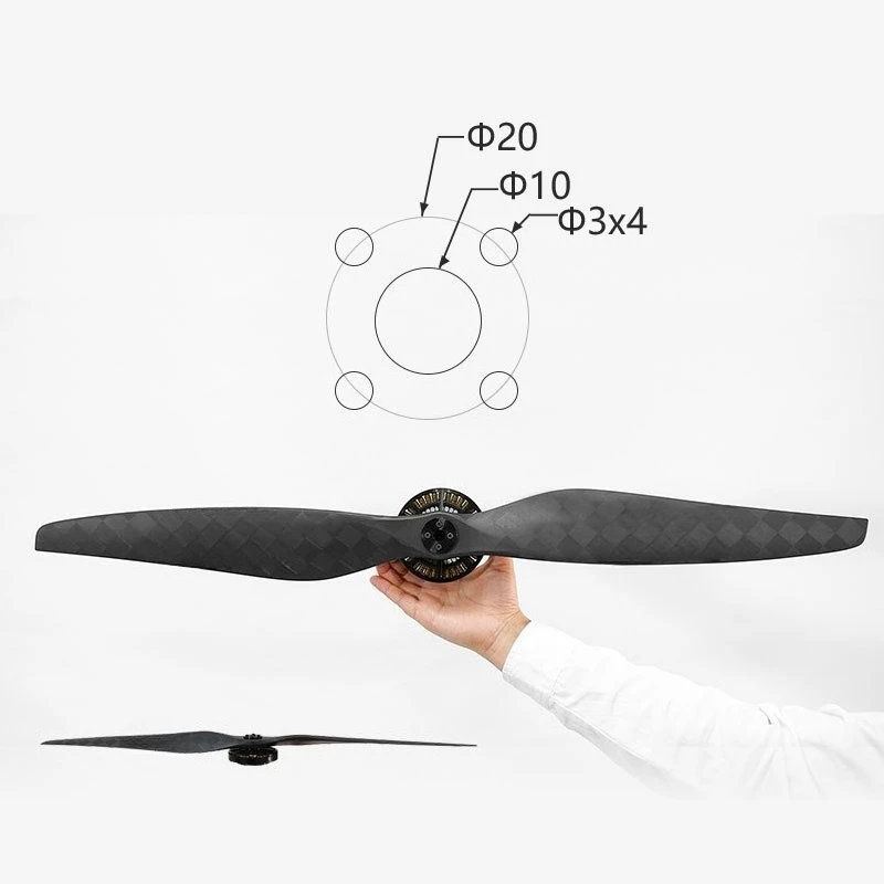 29-Inch carbon fiber integrated propeller for multi-rotor drones