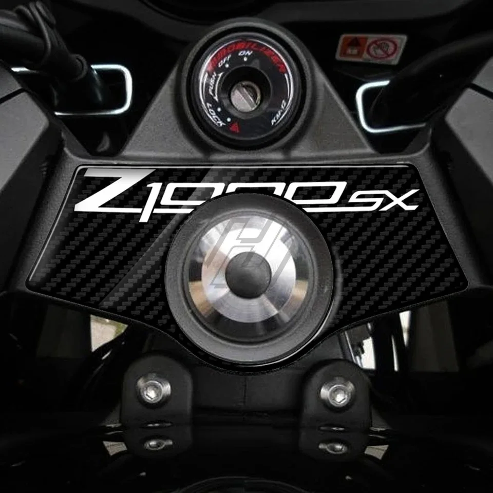 For Kawasaki Z1000SX 2011-2017 Motorcycle Decal Pad Triple Tree Top Clamp Upper Front End Waterproof Sticker