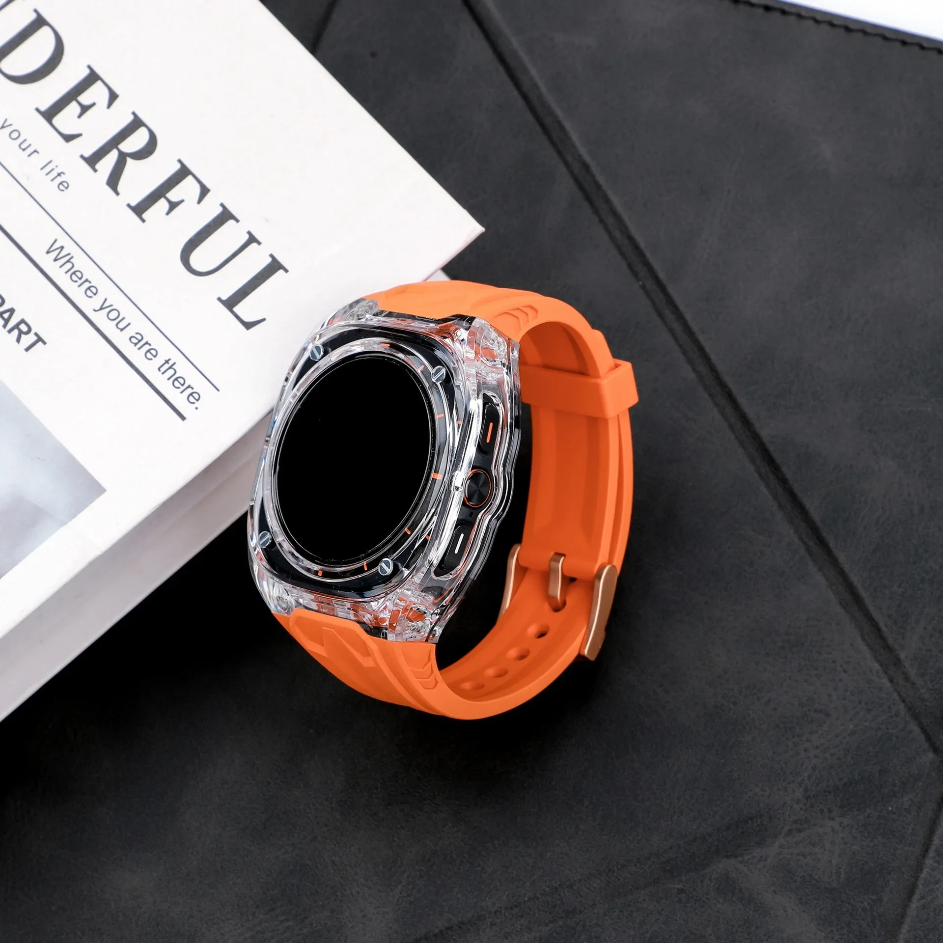 New Case+TPU Strap For Samsung Galaxy Watch Ultra 47mm Integrated Modified Bracelet Wristband For Galaxy Watch Ultra 2025