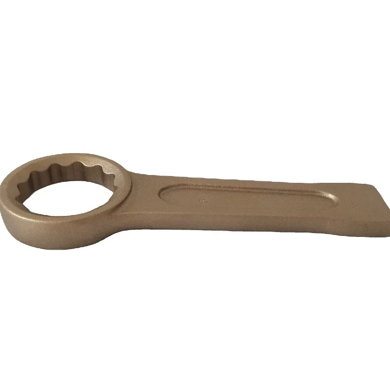Non Sparking Tools Aluminum Bronze Slogging Ring Wrench 28mm  Suitable for various fields