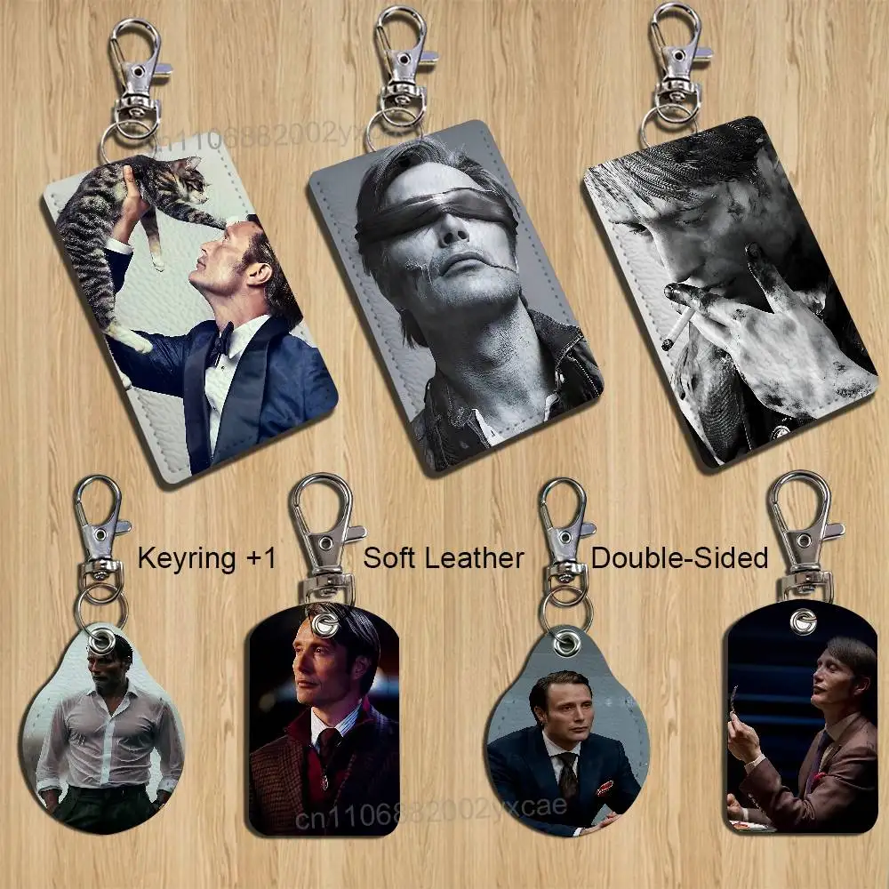hot M-Mads Dittmann Mikkelsen Card Holder Keychain Key Ring Door Lock Access Protective Case For Security Gift