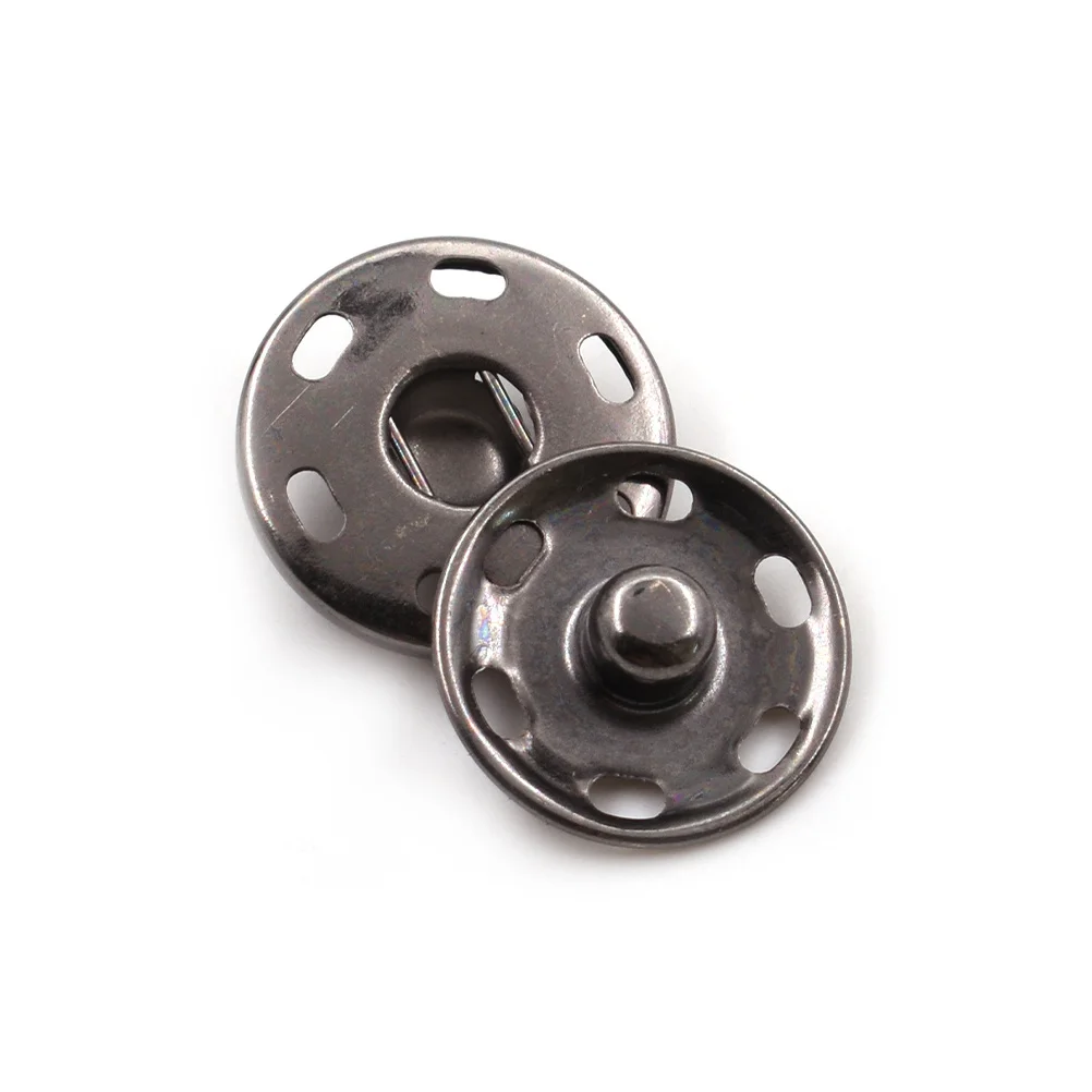 

100Pcs Metal Snap Buttons for Clothing Heavy-Duty Long-Lasting Press Studs Fastening Solution for Jackets Wear