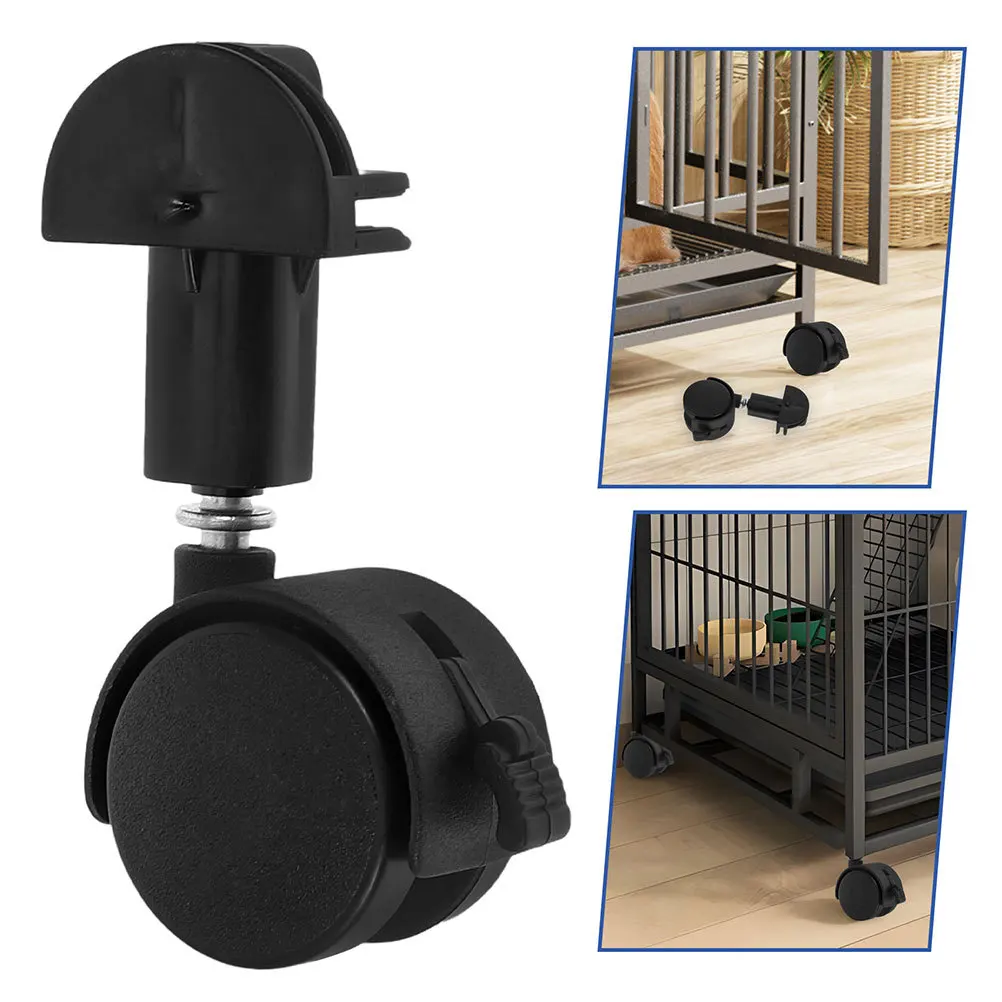 

6Pcs Cat Cage Replacement Casters Rolling Wheels Heavy Duty Pet Enclosure Wheels for Easy Assembly Universal Fit